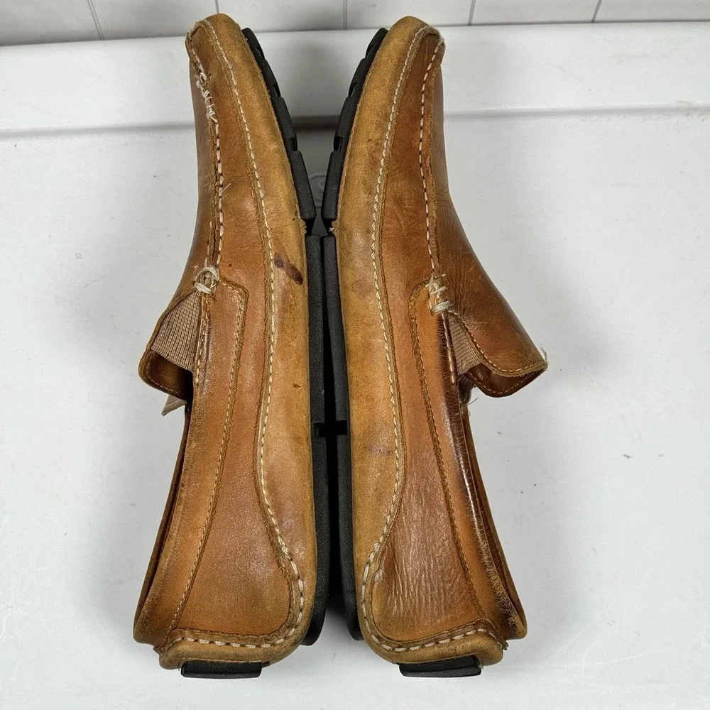 Driving Loafers Brown Leather Classic Timeless Casual Comfy Dress Shoes‎ Men 12M